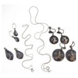 Sterling Silver Nielloware Siam Jewelry