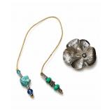 Stuart NYE Sterling Brooch, Bookmark
