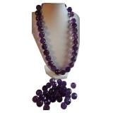 Amethyst Bead Necklace