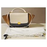 Celine Trapeze Handbag, Italy, Tri-Color Leather