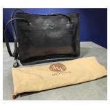 Monsac Indigo Leather Handbag