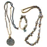 Three Beaded Costume Replica Jewelry Pieces