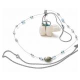 Zuni Fetish Necklace and Floating Bead Necklace