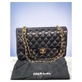 Chanel Dark Navy Classic Medium Bag with Flap