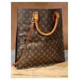 Louis Vuitton Sac Plat Monogrammed Tote