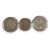 (3) US Mint Commemorative Coins, .999, ,.900
