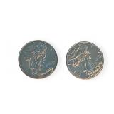 (2) Silver American Eagle $1 Coins, 2020