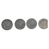 (4) US Silver Eagle .999 Silver Coins