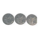 (3) Silver American Eagle $1 Coins, 2020