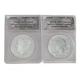 Two-Coin Reverse Proof Set, .999, Morgan, Peace