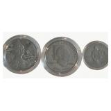 (3) US Mint Commemorative Coins, .90 Silver