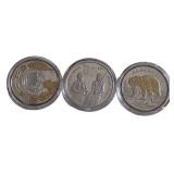 (3) .999 Silver Commemorative Medallions
