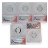 5-Coin Set, .999 Silver, 2024-S Commem Quarters