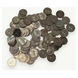 Group of (80) Washington Silver Quarters