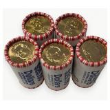 (5) Rolls Uncirculated Presidential Dollar Coins