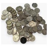 Group of (80) Washington Silver Quarters