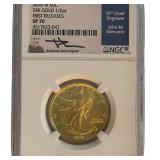 2016-W US Gold Half Eagle, First Rls, NGC, Signed