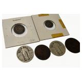Group of Various US Coins, Some Silver