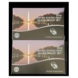 (2) US Mint Silver Proof Sets, 2014. 2015