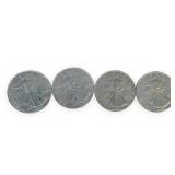 (4) Silver American Eagle $1 Coins, 2022