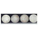 (4) US Peace Silver Dollar Coins