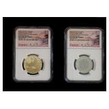 (2) Japan Coin Set, including One Gold Coin