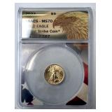 2022 American Gold Eagle, $5, ANACS