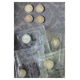 (8) 19th Cent US Liberty and Barber Dimes, Inc CC