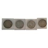 (4) 1921 Morgan Silver Dollars
