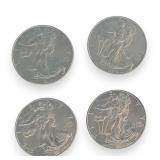 (4) 2016 US Silver Eagle $1 Coins