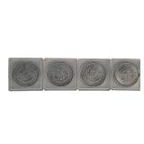 (4) 1881-O Morgan Dollars, Unc