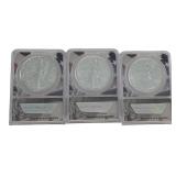 (3) US Silver Eagle $1 coins, ANACS