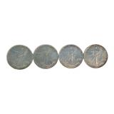 (4) US Silver Eagle .999 Silver Coins