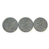 (3) Silver American Eagle $1 Coins, 2019