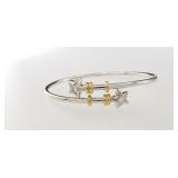 18K Wire Bangle Bracelet