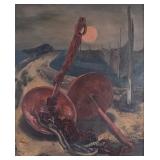 Henrik Martin Mayer 24x20 O/C/B Ebb Tide, ca 1940s