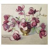 Leota W Loop 25x30 O/C Magnolias Still Life