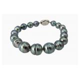 Tahitian Cultured Pearl Sterling Bracelet