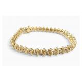 14K White Gold Diamond Bracelet