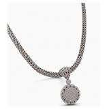 John Hardy Sterling Silver Diamond Pendant, Chain