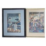 (2) 19th Century Japanese Woodblock Prints
