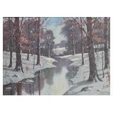 Bryan Tarlton 15x22 O/b Winter Creek