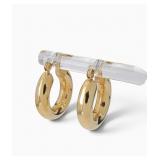 14K Yellow Gold Hoop Earrings