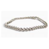 14K White Gold Diamond Tennis Bracelet