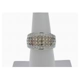 14K White Gold Levian Brown/White Diamond Ring
