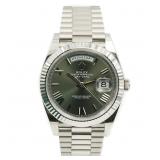 Rolex Day-Date President White Gold 40mm Olive