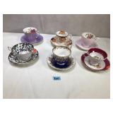 Various Porcelain China Tea Cups