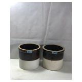Two Tone Antique Crocks