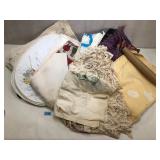 Various Vintage Table Clother, Table Mats and More