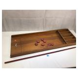 Antique Wooden Table Top Shuffle Board